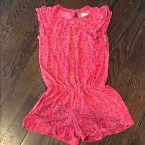 Red floral romper from peek